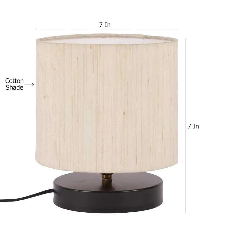 Busky Fabric Table Lamp - Beige,Black media 6