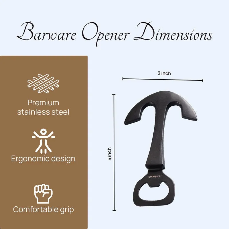Anchor & Twist Stainless Steel Bottle Opener - Black media 8