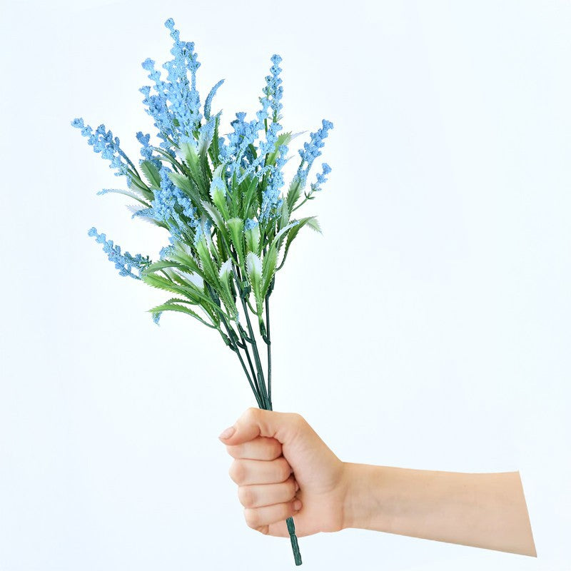 Everbloom Petals (Blue) Elegant Faux Flowers - Set Of Two media 3