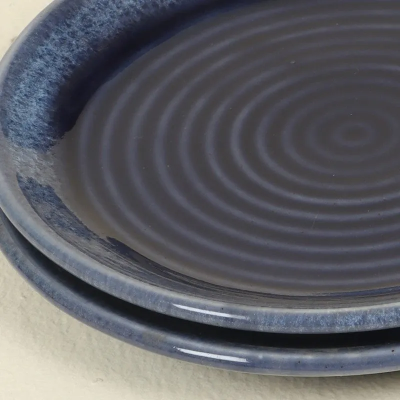 Feastrella Ceramic Quarter Plate (Blue) - Set Of Two media 5