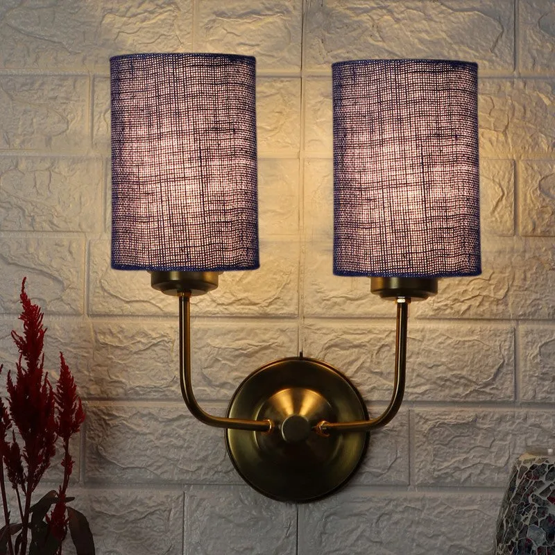 Lumoire Duo Metal Wall Lamp - Blue media 1