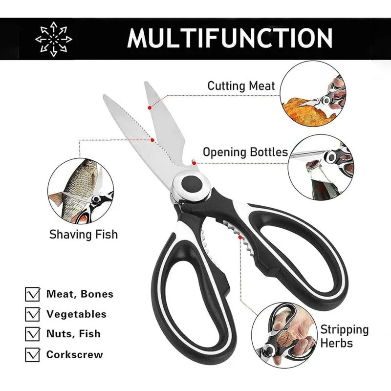 Heavy Duty Multi Function Stainless Steel Shears media 7