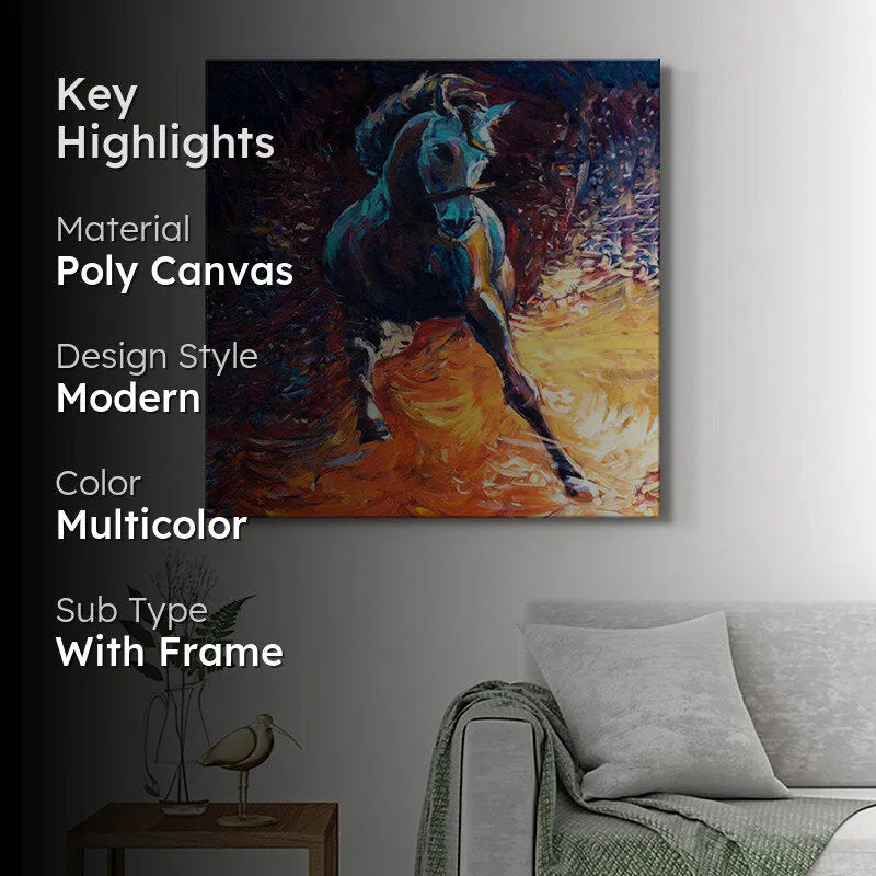 Cosmic Stallion Wall Painting media 2