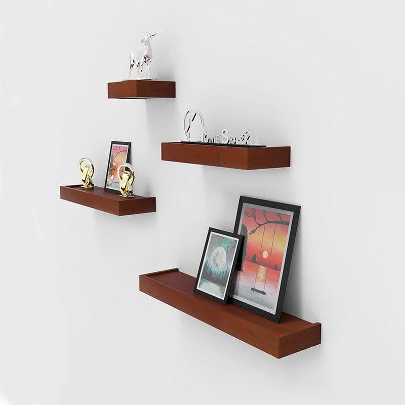Skyline Shelving Wall Shelf - Brown - Set Of Four media 3