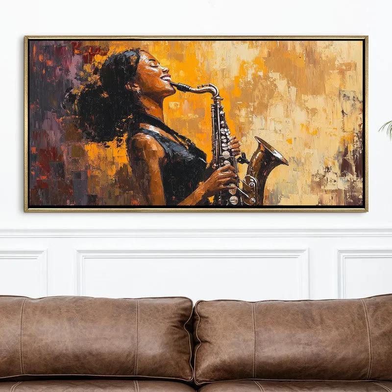 Gilded Canvas Wall Painting With Frame media 4