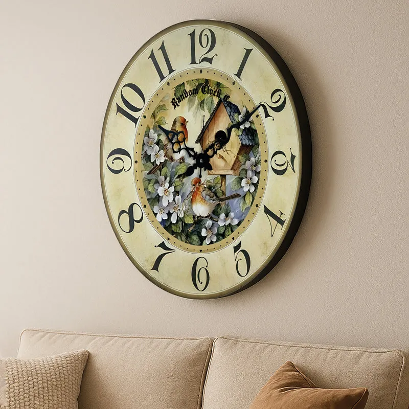 Rivo Wood Analog Wall Clock media 4