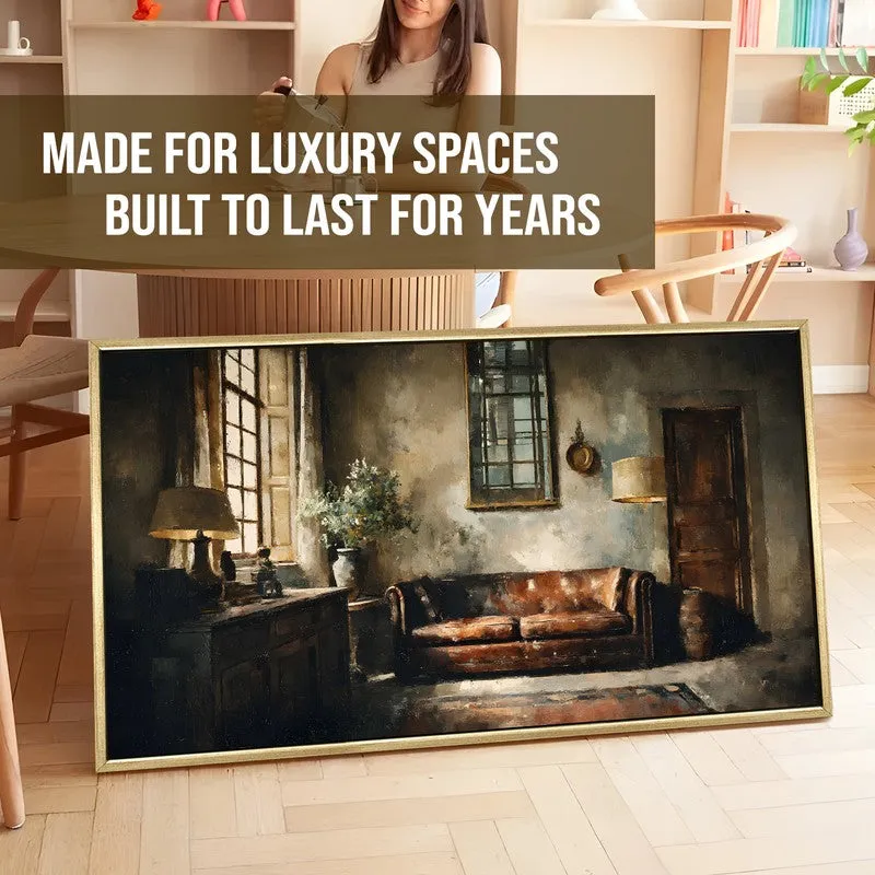Warm Shadows Canvas Wall Painting With Frame media 5