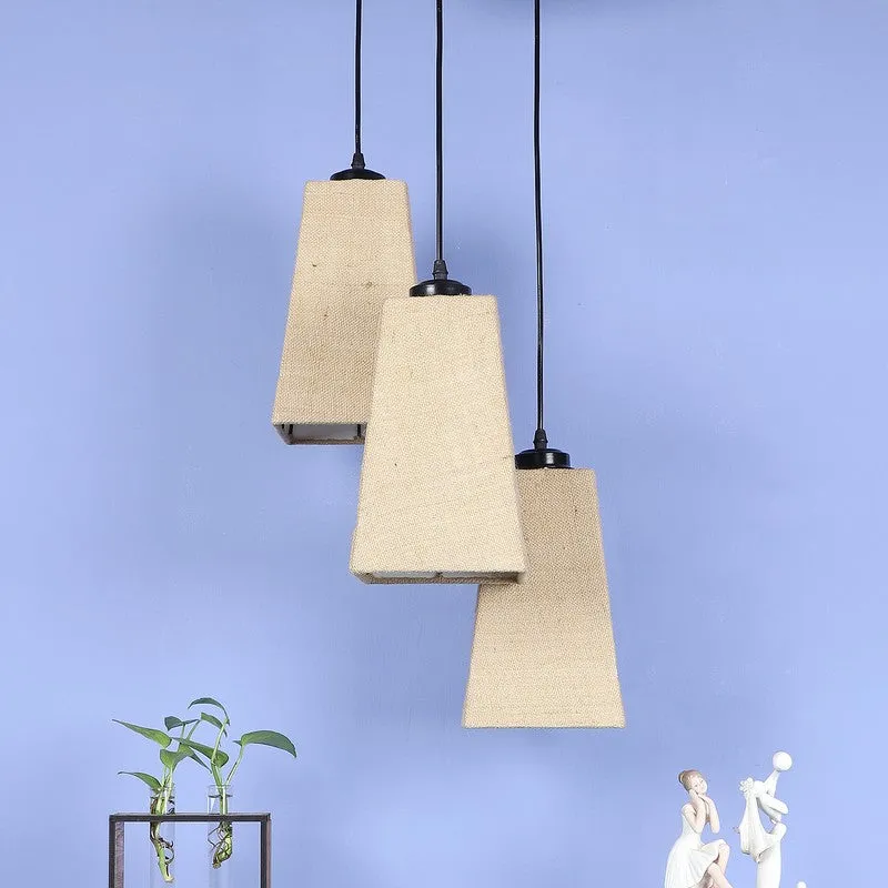 Shadowlux Triple Metal Ceiling Lamp - Beige media 4