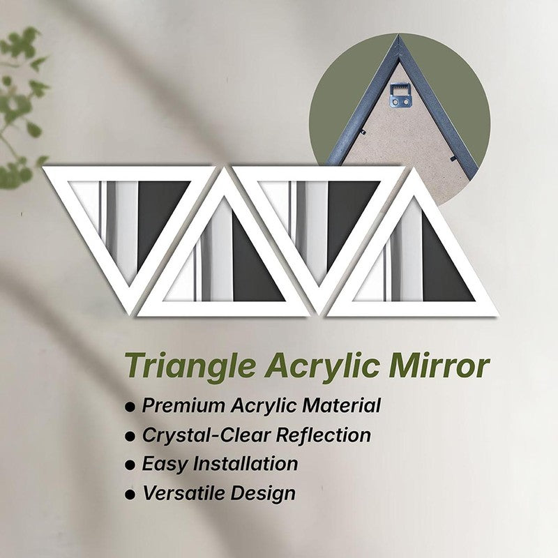 Trio Reflect Wall Mirror (White) - Set Of Four media 6