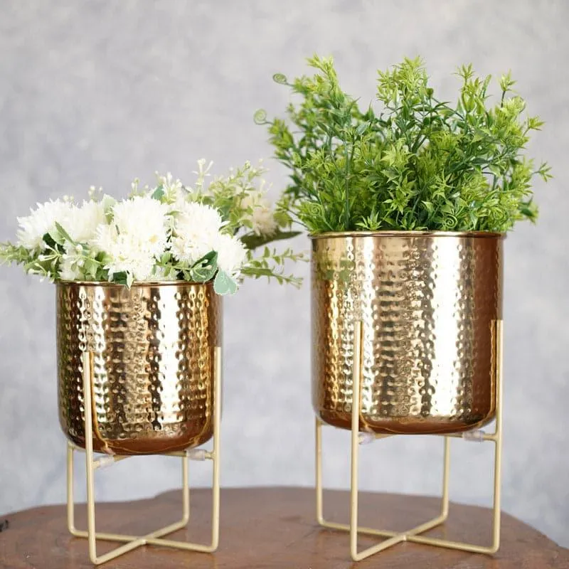 Baela Metal Planter - Set Of Two media 4