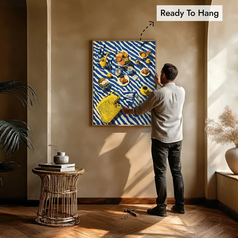 Bistrova Canvas Wall Painting With Brown Frame media 8