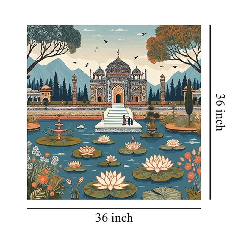Timeless Taj Mahal Wall Painting media 7