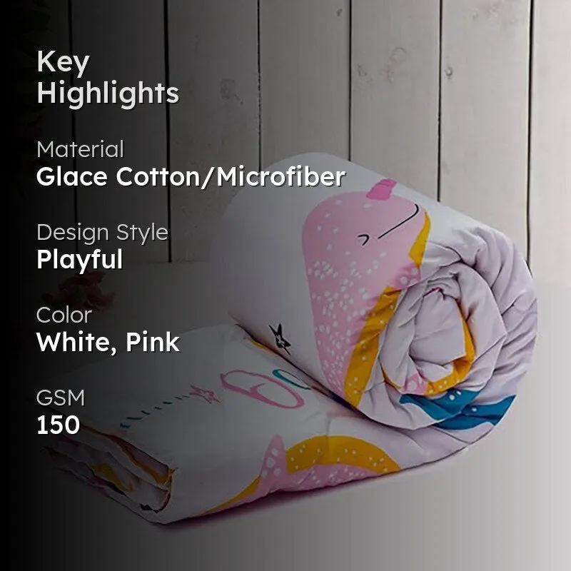 Fins & Pastels Microfiber Kids Comforter - 150 GSM media 2