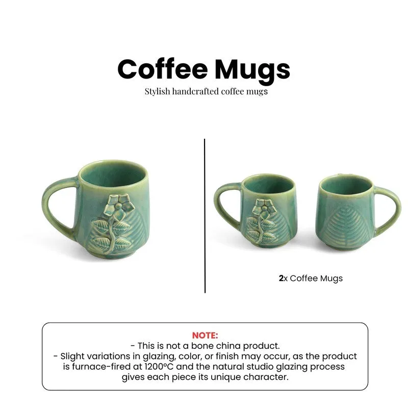 Sage Ceramic Coffee Mug (330 mL Each) - Set Of Two media 6