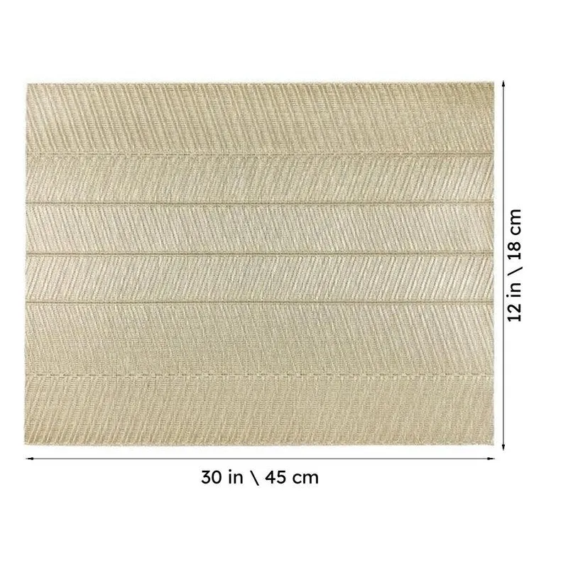 Lumira Golden Rectangle PVC Table Mats - Set Of Two media 6