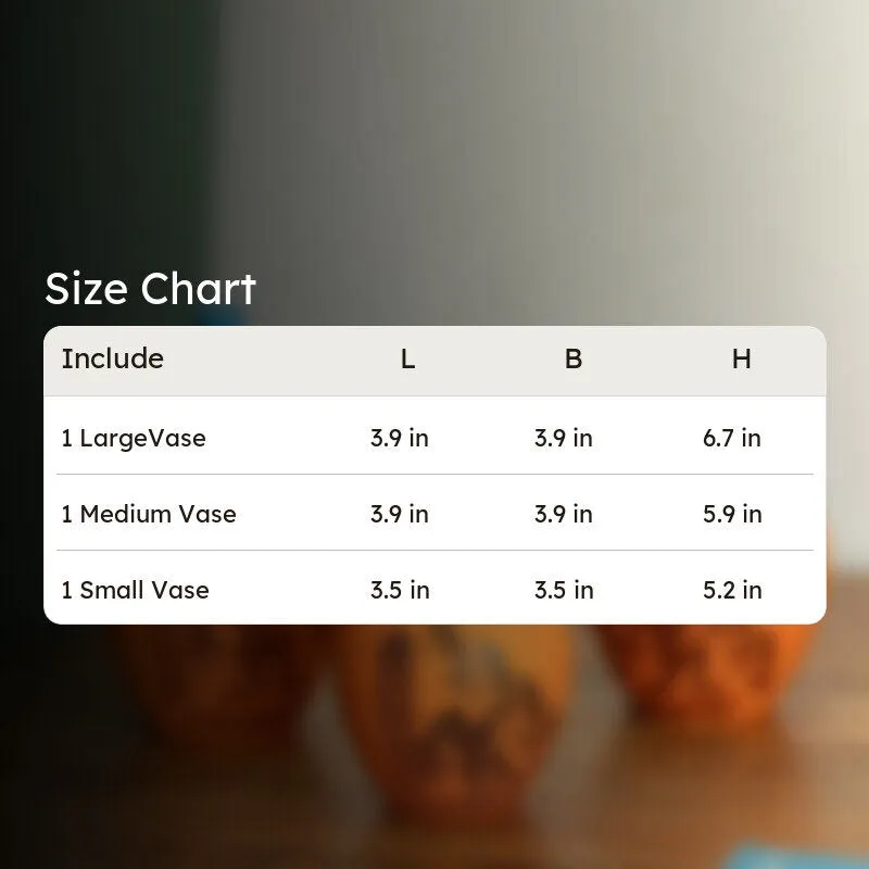 Warli Tales Vases - Set of 3 (Orange, Blue) media 7