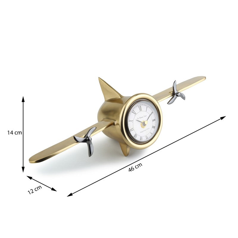 Fly Time Table Clock - Gold media 7