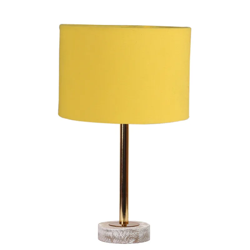 Cotin I Rodin Wooden Table Lamp - Yellow,Gold,White media 4