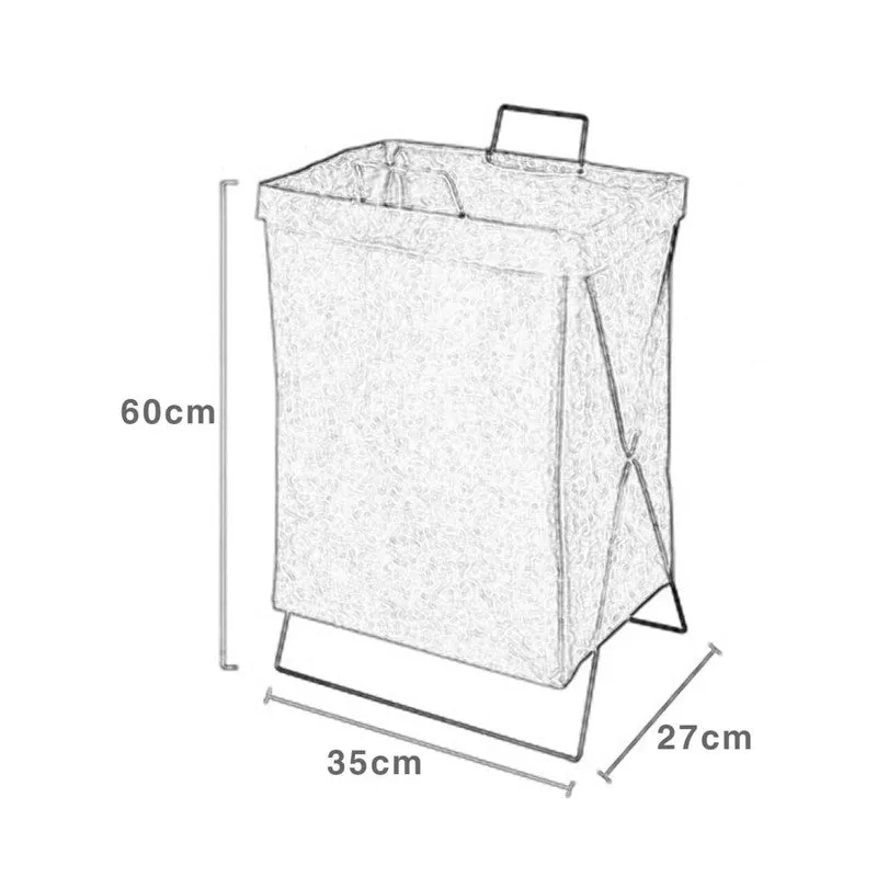 Flexi Fold (Metal,Fabric) Laundry Basket - Brown media 8