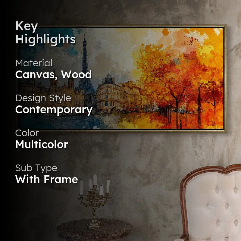 Echoes of Autumn Canvas Wall Painting With Frame media 2