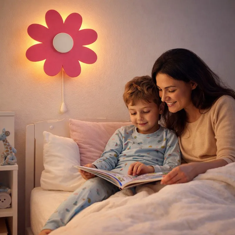 Lumiflora Battery Operated MDF Wall Lamp - Pink media 3