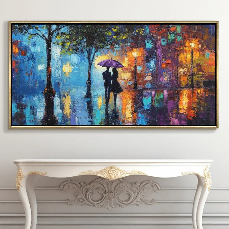 Nocturne Canvas Wall Painting With Frame media 5