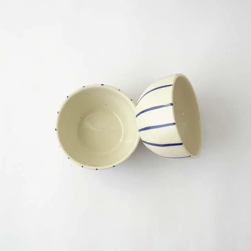 Kline Stripe Ceramic Bowl - Set Of Two media 5