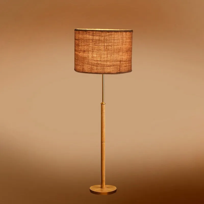 Zenith Glow Wooden Floor Lamp - Brown media 6