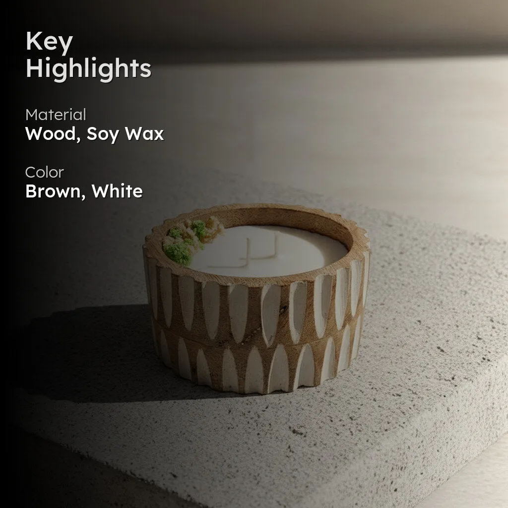 Jas Hewn Soy Wax Scented Candle - Jasmine media 2