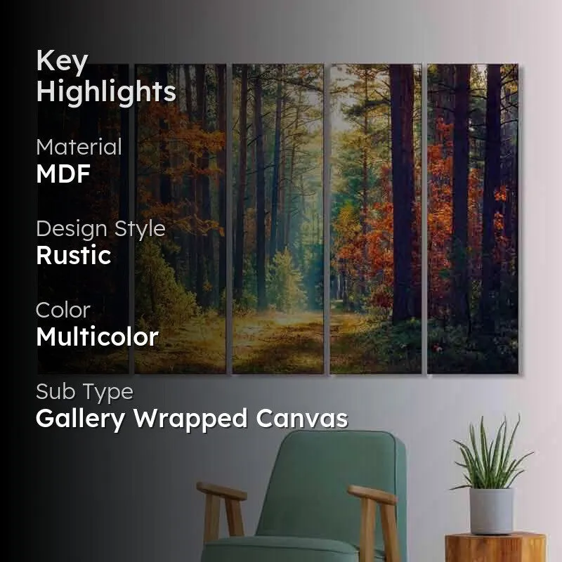 Jungle Wall Art - Five Piece Set media 2