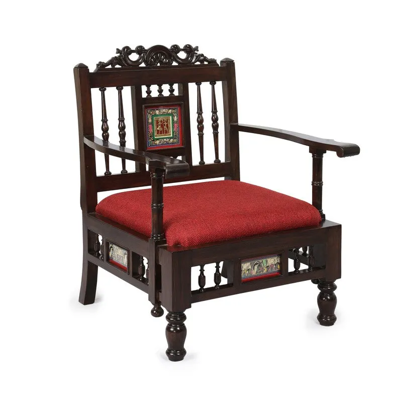 Riviera Teak Wood Accent Chair media 3