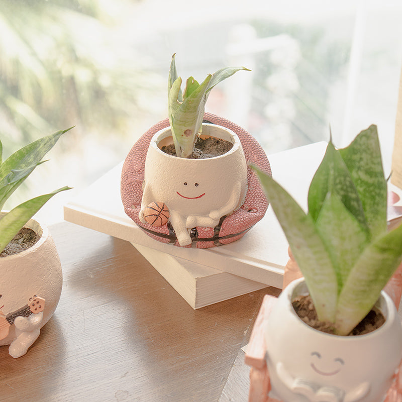 Basketball Player Resin Planter media 4