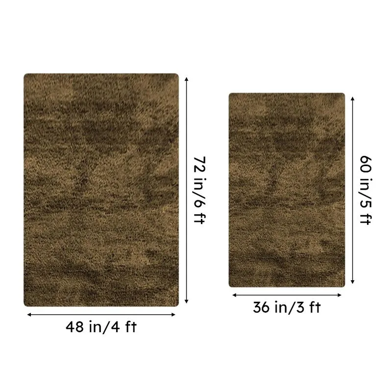 Nuo Luxe Micro Fiber Area Rug - Brown media 8