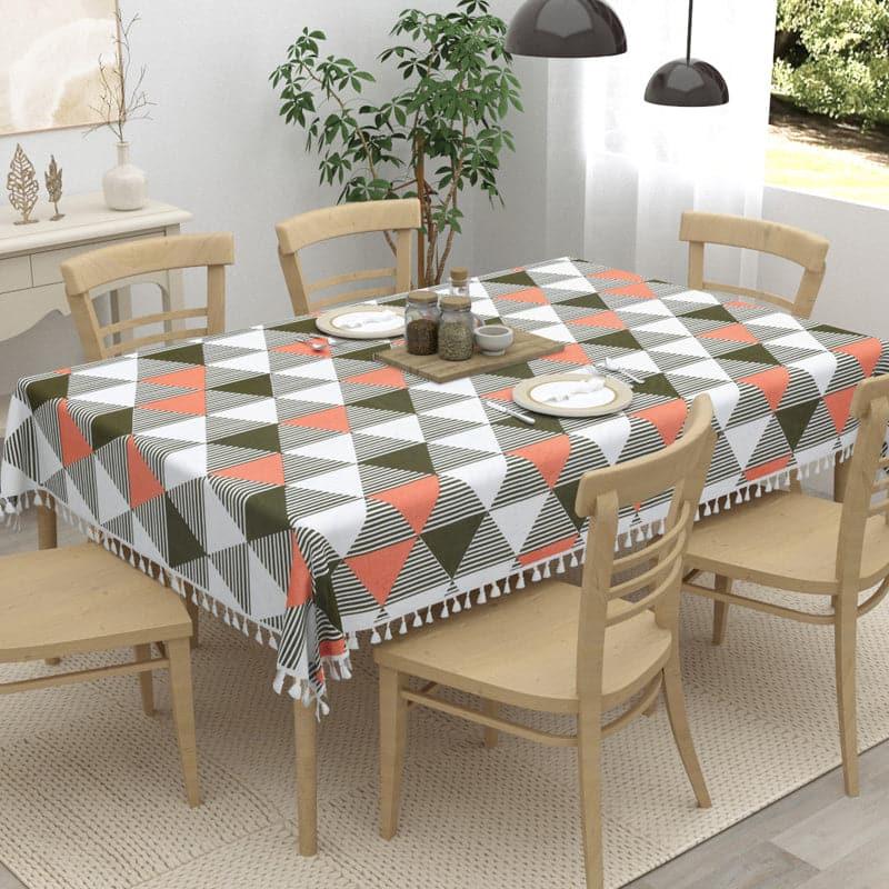 Merada Geometric Table Cover - Peach media 3