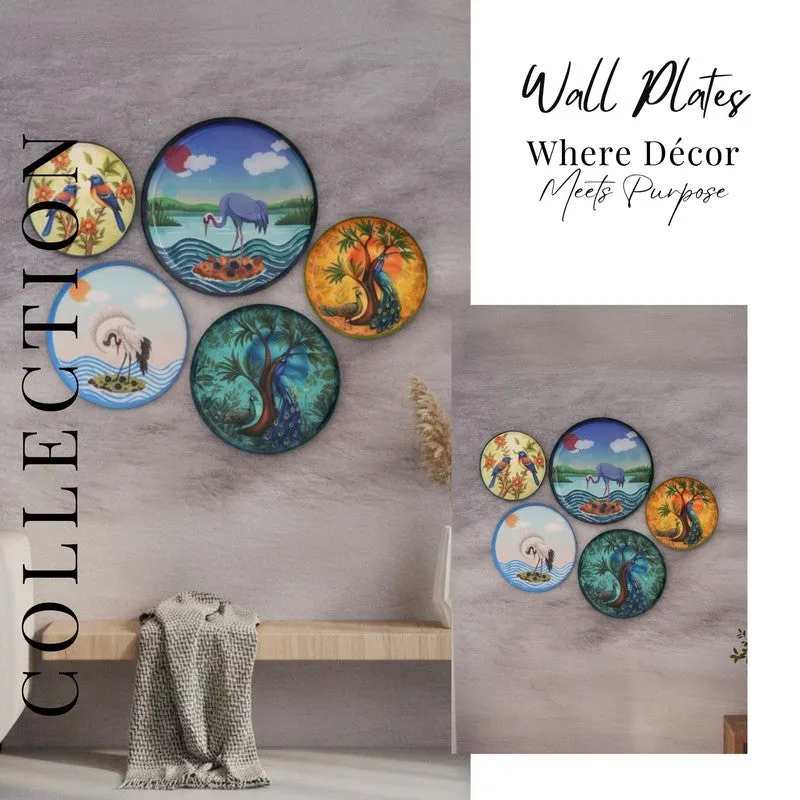 Feathered Haven Wall Plates - Set of Five media 10