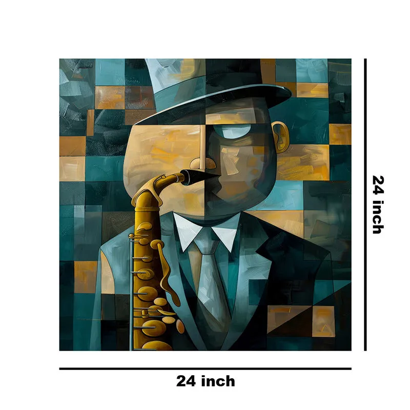 Jazz Musician Wall Painting media 8