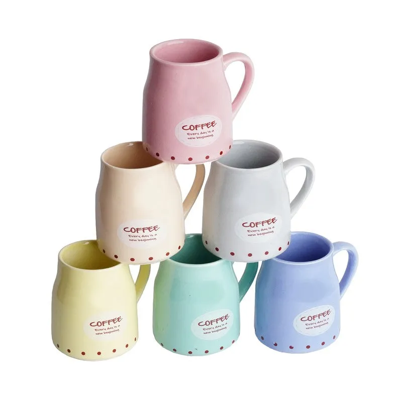 Ceramic Ceramic Coffee Mug (200 mL Each) - Set Of Six media 3