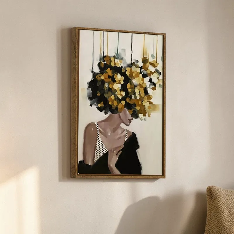 Chic Blossom Canvas Wall Art With Frame media 3
