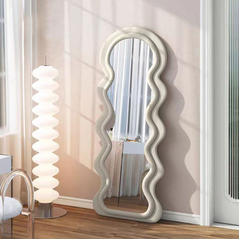 Ripple Edge Floor Mirror - Grey media 5