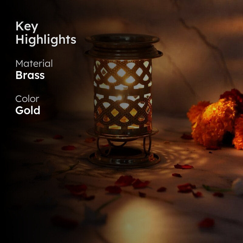 Brass Chimney Akand Diya media 2