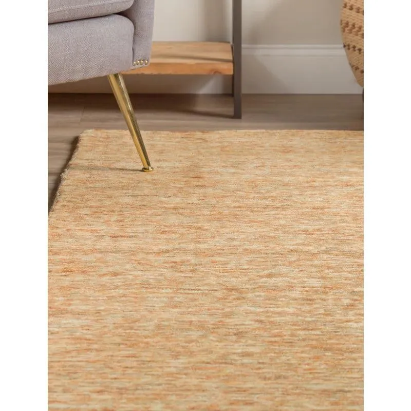 Leyla Hand Woven Wool Rug - Rust media 5