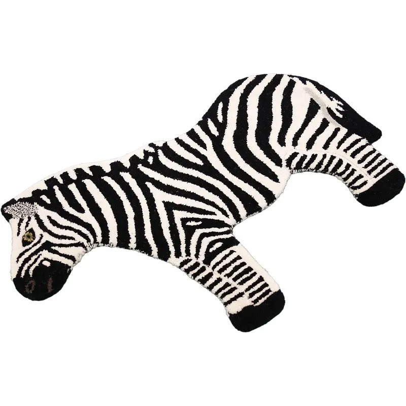Zebra Style Cotton Carpet media 4