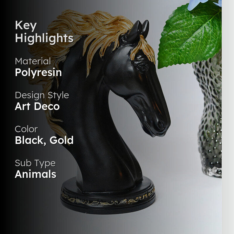 Foiled Mane Showpiece - Black media 2