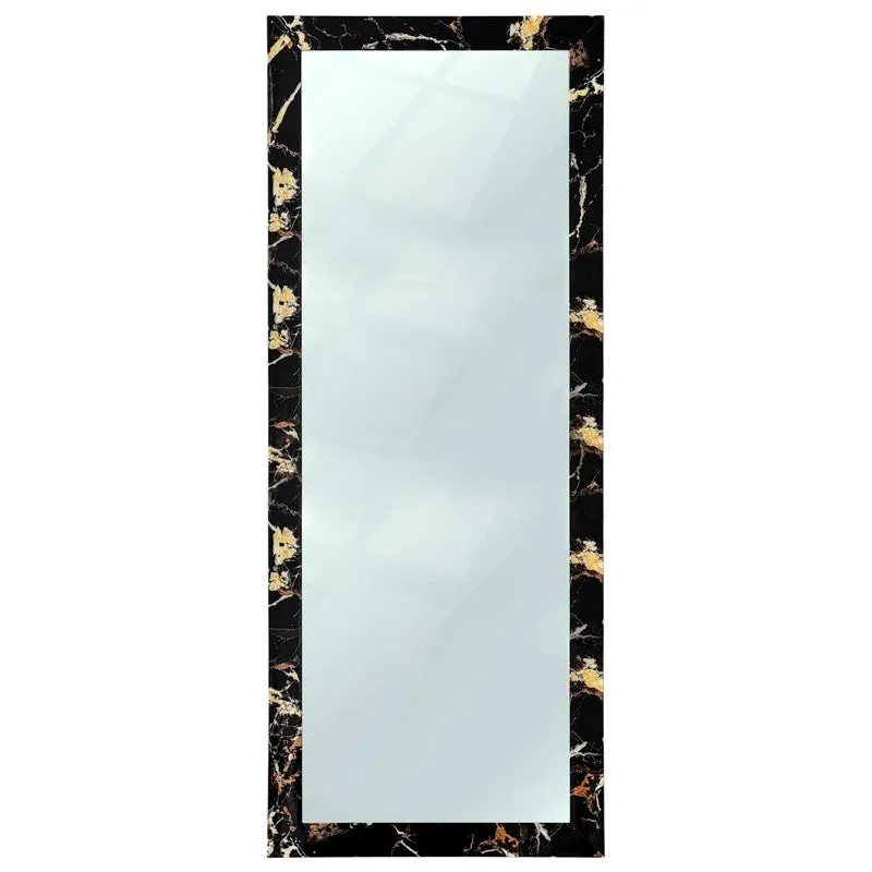 Artisanal Glass Wall Mirror With Wooden Frame media 4