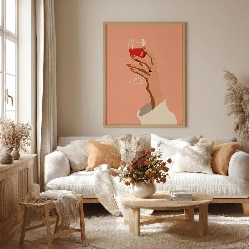 Sipressa Canvas Wall Painting - Brown Frame media 4