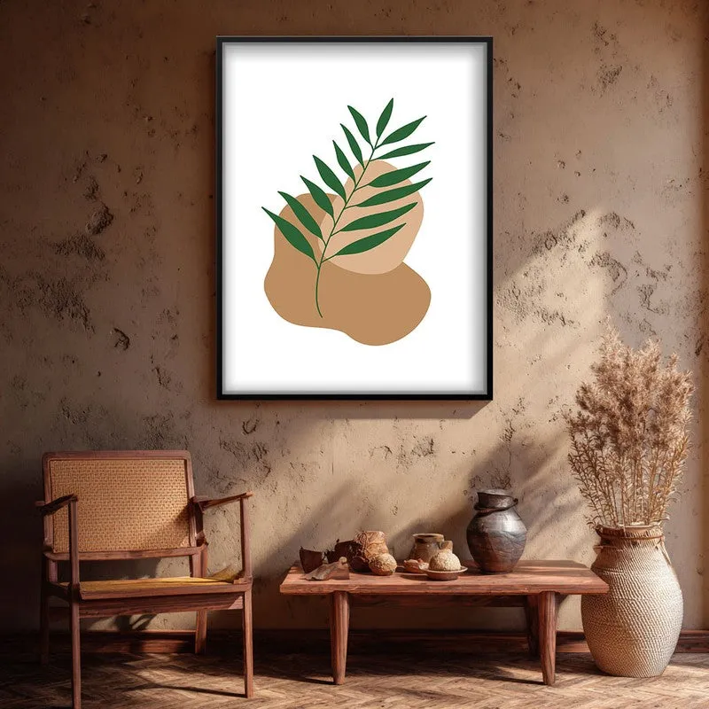 Clay Verve Canvas Wall Painting With Black Frame media 3