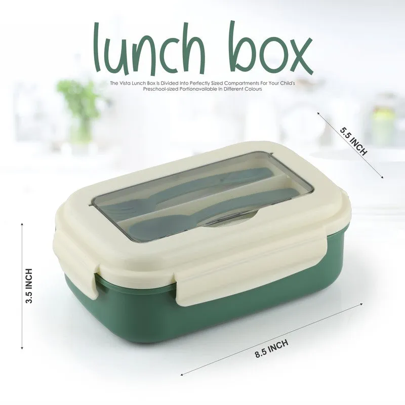 HomeEssentials Green Plastic Lunch Box - 900 ml media 7