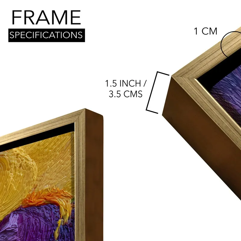Velvet Iris Canvas Wall Painting With Frame media 8