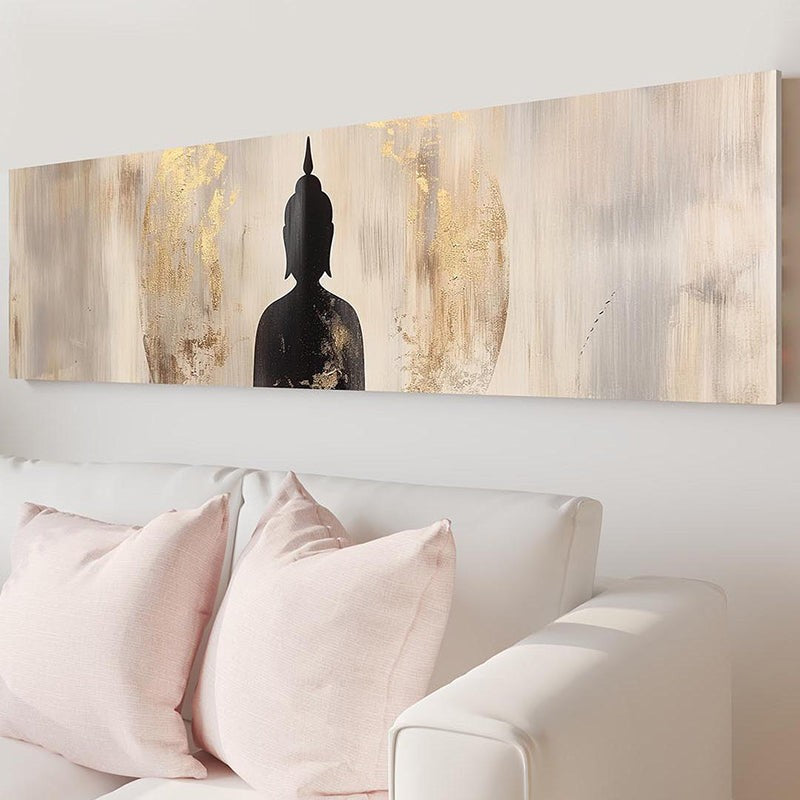 Shadow Of Gautama Spiritual Canvas Wall Art media 8