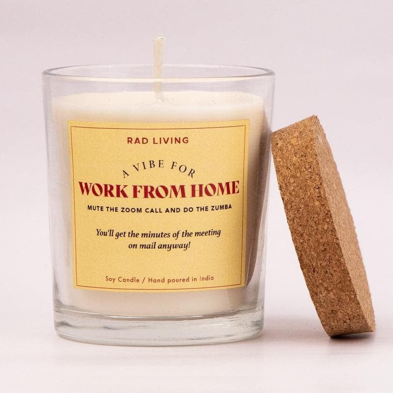 Work From Home - Cappuccino Scented Candle media 2